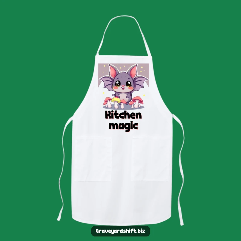 Funny Bat Juggling Apron - Enchanted Night Forest Cooking Accessory Gift