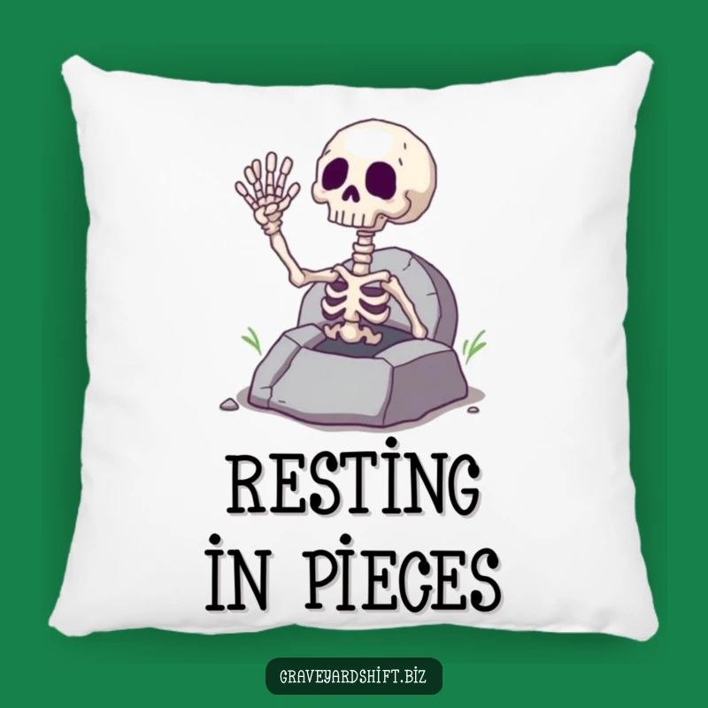 Funny Giggling Skeleton Hand Pillow - Cozy Grave Halloween Decor Gift
