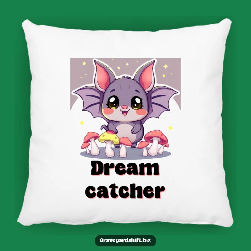 Funny Juggling Bat Pillow - Cozy Night Forest Accent Decor Gift