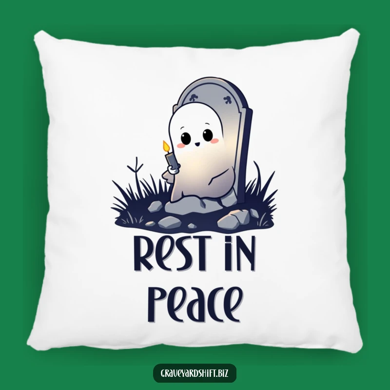 Funny Shy Ghost Pillow - Cozy Spooky Accent Decor Gift