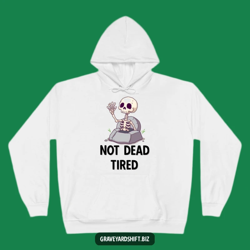 Funny Giggling Skeleton Hand Hoodie - Cozy Grave Halloween Comfort Gift