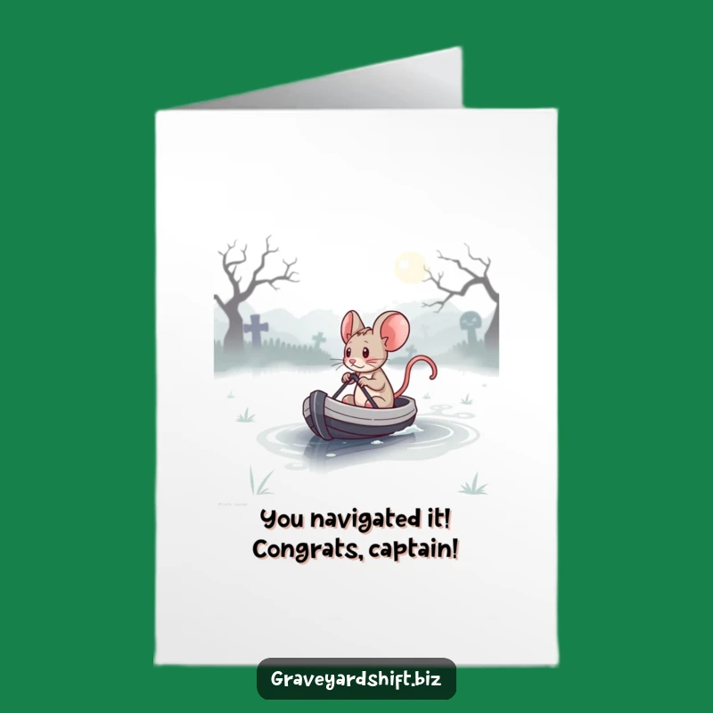Free Printable Mouse Congrats Card - Funny Journey Downloadable