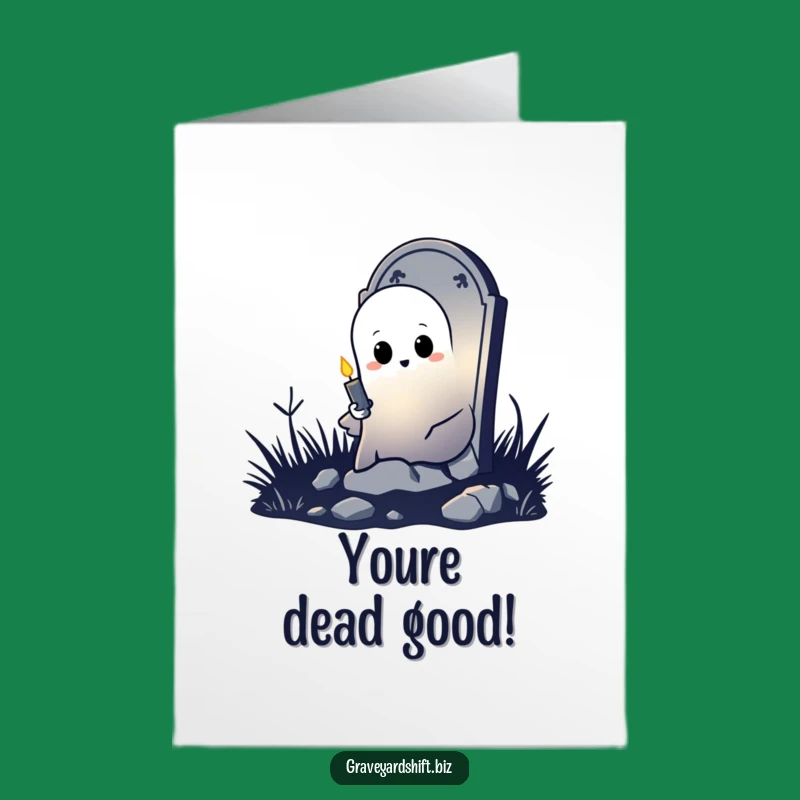 Free Printable Funny Ghost Congrats Card - Eerie Excellence Downloadable!