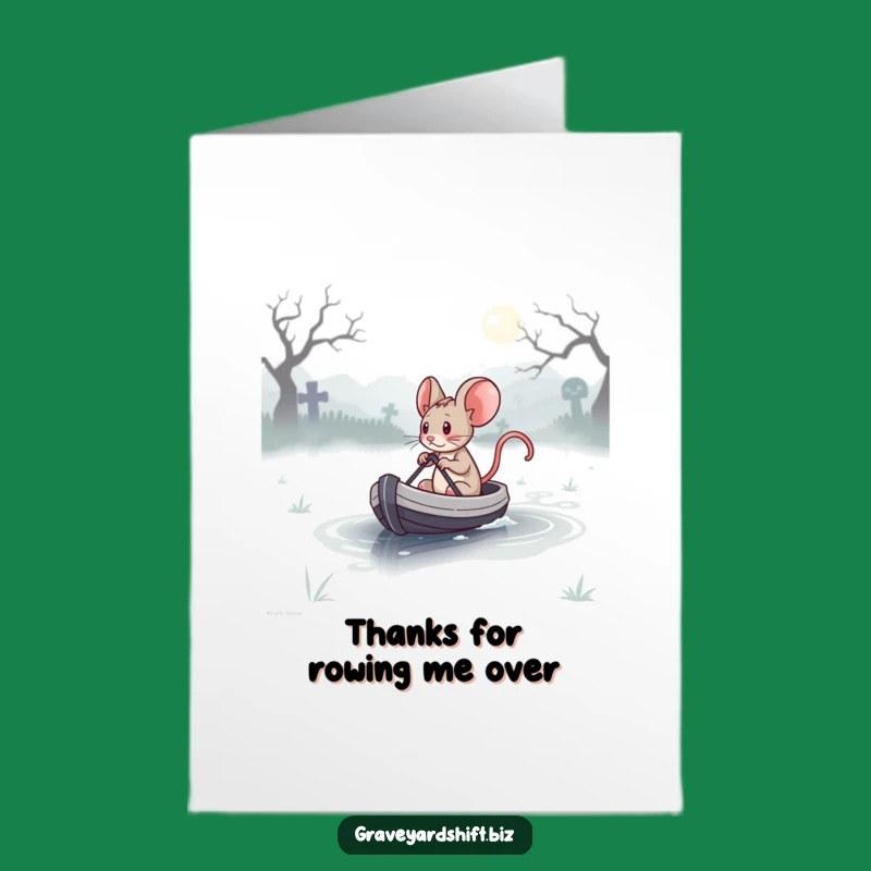 Free Printable Mouse Thank You Card - Funny Gratitude Downloadable